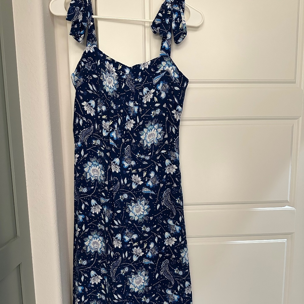 GAP Tie Shoulder Midi Dress
